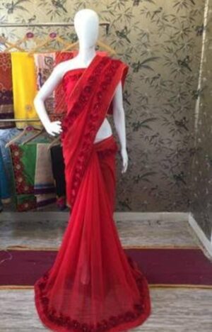 red saree