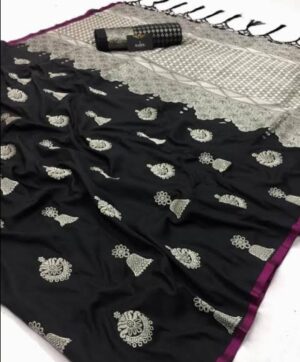 black saree