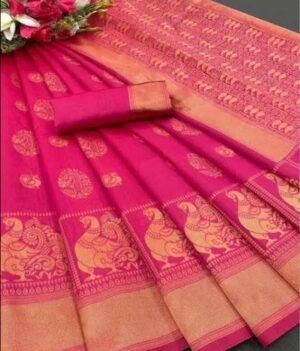 pink saree