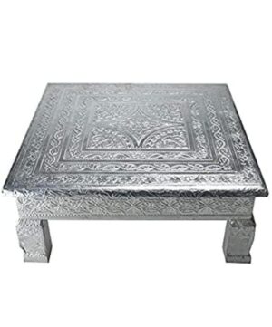 Handicraft silver stool